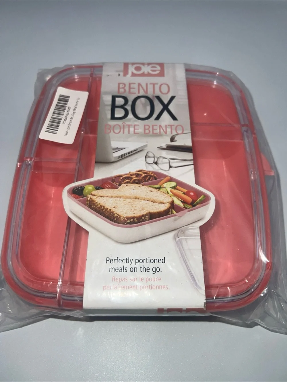 Joie Bento Box - Pink and White Meal Container